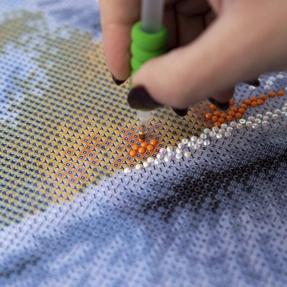 Diamond Dotz "Let's Celebrate" Gnomes Intermediate DD4394 Special Edition 18x14" - Picture 9 of 11